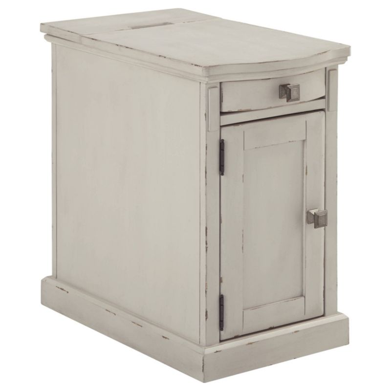 Laflorn Chairside End Table with USB Ports and Outlets Black - Signature Design by Ashley