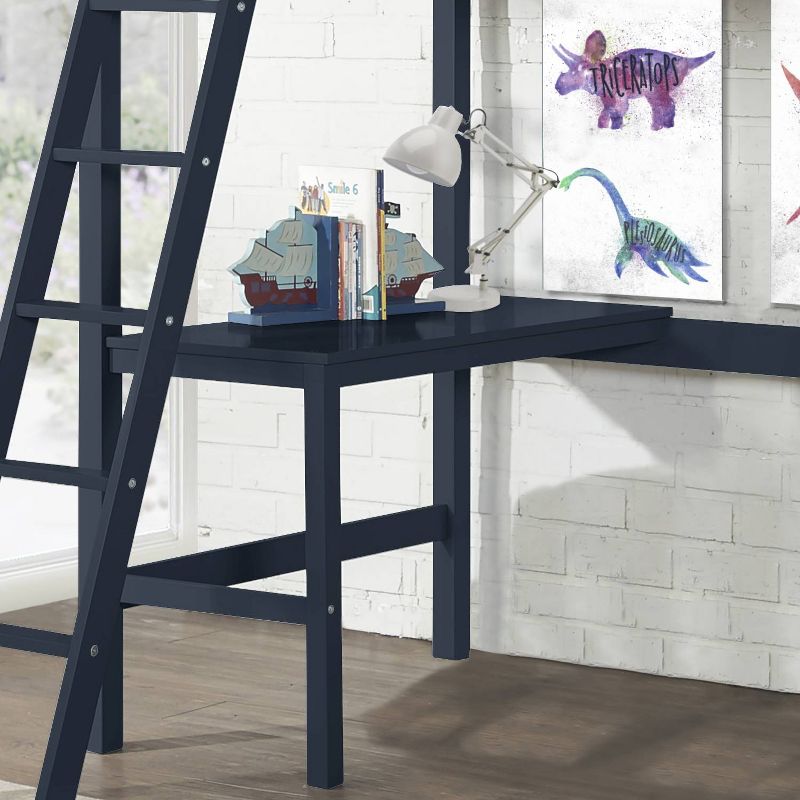Twin Caspian Loft Bed Navy - Hillsdale Furniture