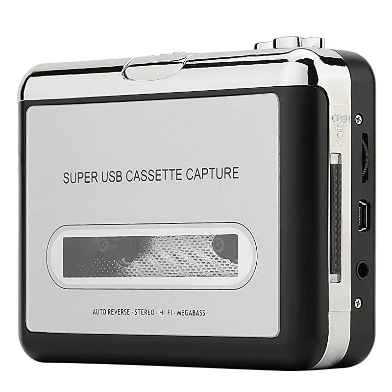 Cassette Player Portable Tape Player Captures MP3 Audio Music via USB Compatible with Laptops and Personal Computers Convert Walkman Tape Cassettes to iPod Format