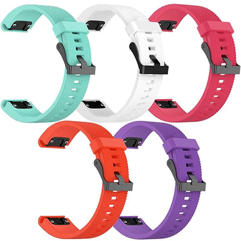 for Garmin Fenix 5S Fenix 6S Soft Silicone Replacement Watch Strap for Garmin Fenix 5SFenix 5S PlusFenix 6SFenix 6S Pro Smart Watch Fit 531 inches846 inches