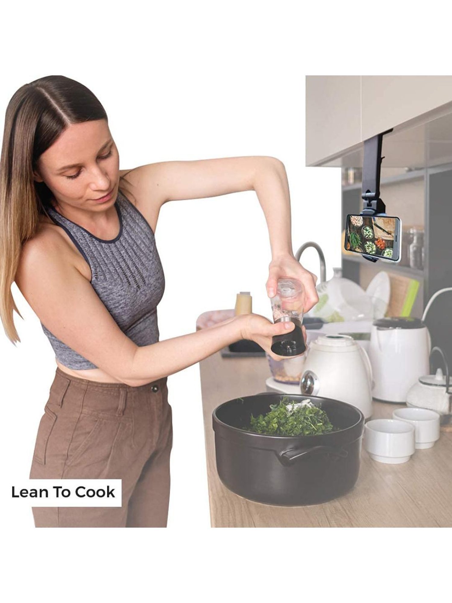 GRIPP Magic Stand Compatible for All Mobile Phones Devices (Black)