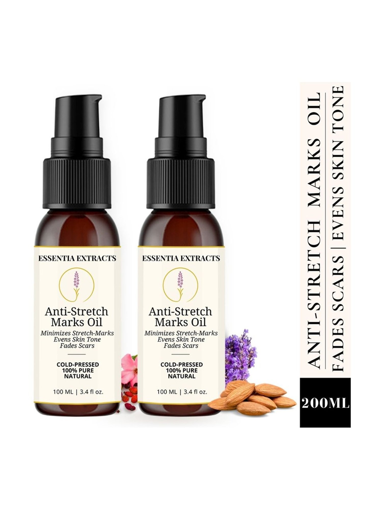 Essentia Extracts Anti-Stretch Marks Oil (Pack of 2) - 200 ml