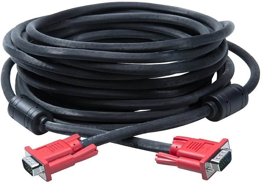 DTECH Full HD 1080P Computer Monitor VGA Cable 10 Feet with Dual Ferrite Cores Standard 15 Pin Male to Male VGA Wire