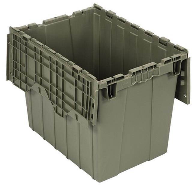 QUANTUM STORAGE SYSTEMS QDC2115-17 Attached Lid Container, 2.31 cu. ft., Gray