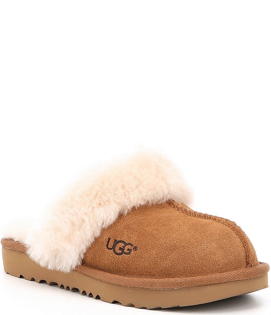 UGG&reg; Girls' Cozy II Suede Slip-On Slippers (Toddler)