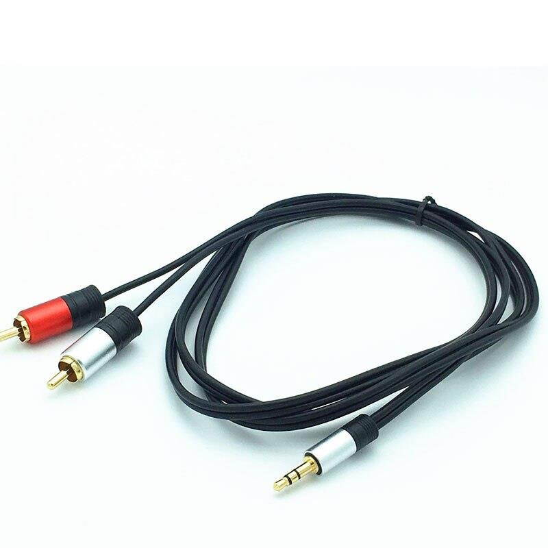 3.5mm Aux to 2RCA Y Splitter Stereo Audio Cable 5M