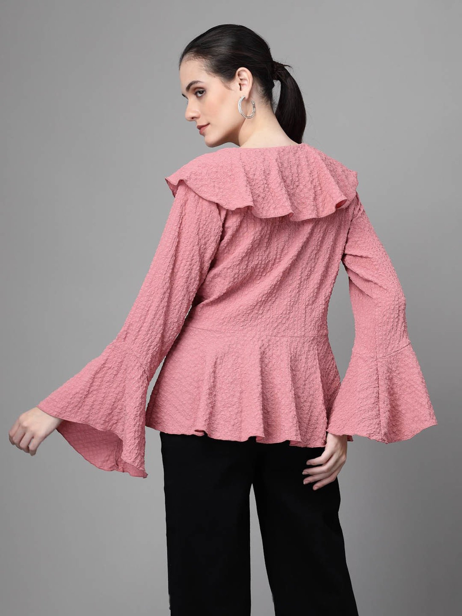 Global Republic Pink Embroidered Top