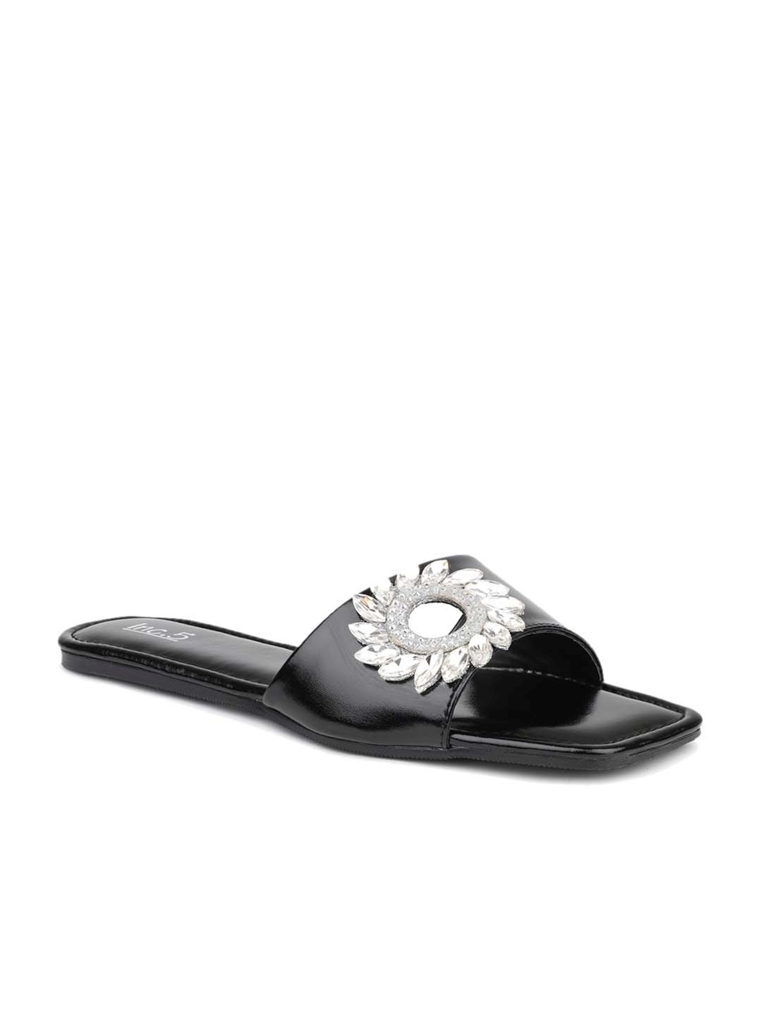 Inc.5 Women's Black Casual Sandals