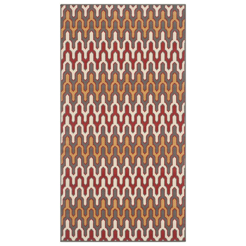 6'x9' Oval Woven letters Accent Rug Blue - Carpets For Kids