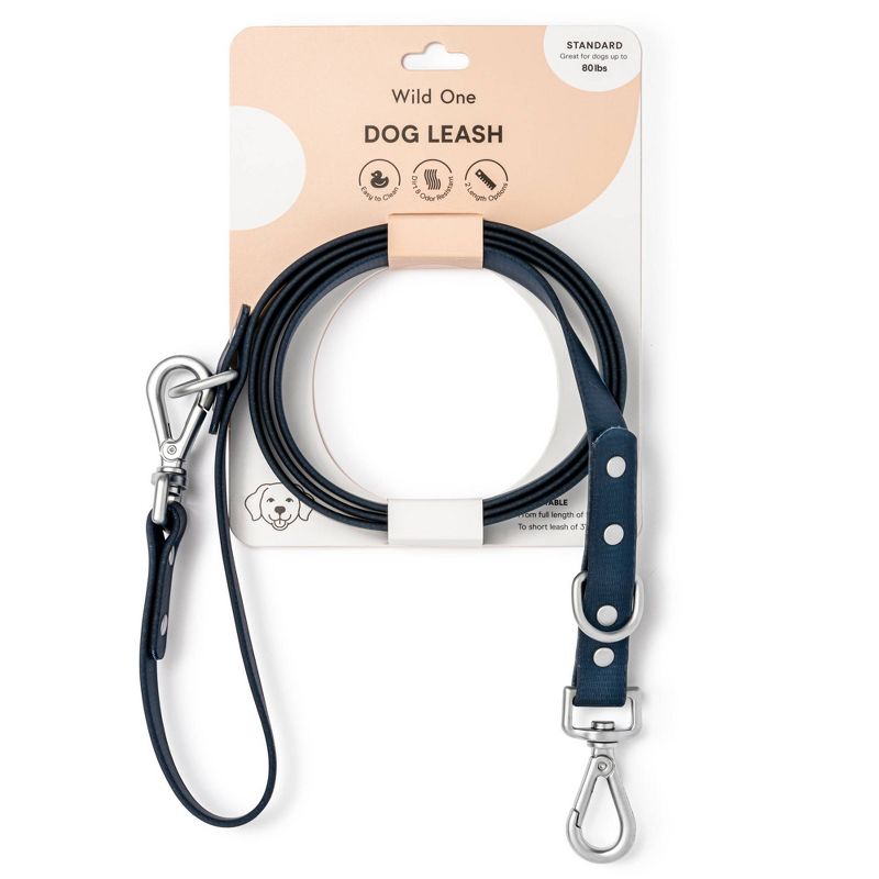 Wild One Water Dirt Resistant & Adjustable Dog Leash - Blue