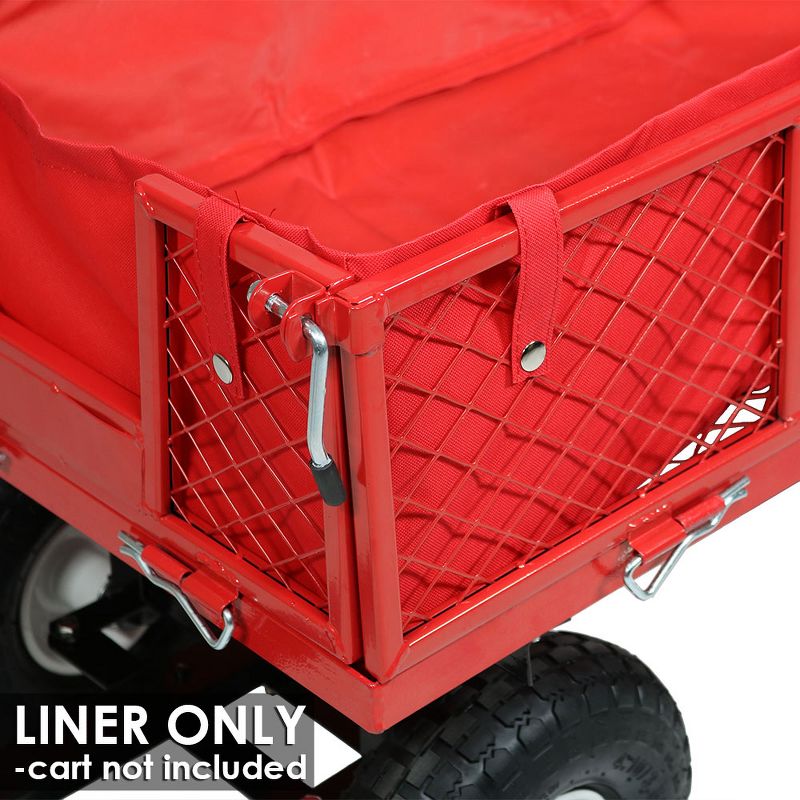 Gorilla Carts Steel Utility Garden Cart with Removable Sides Capacity
