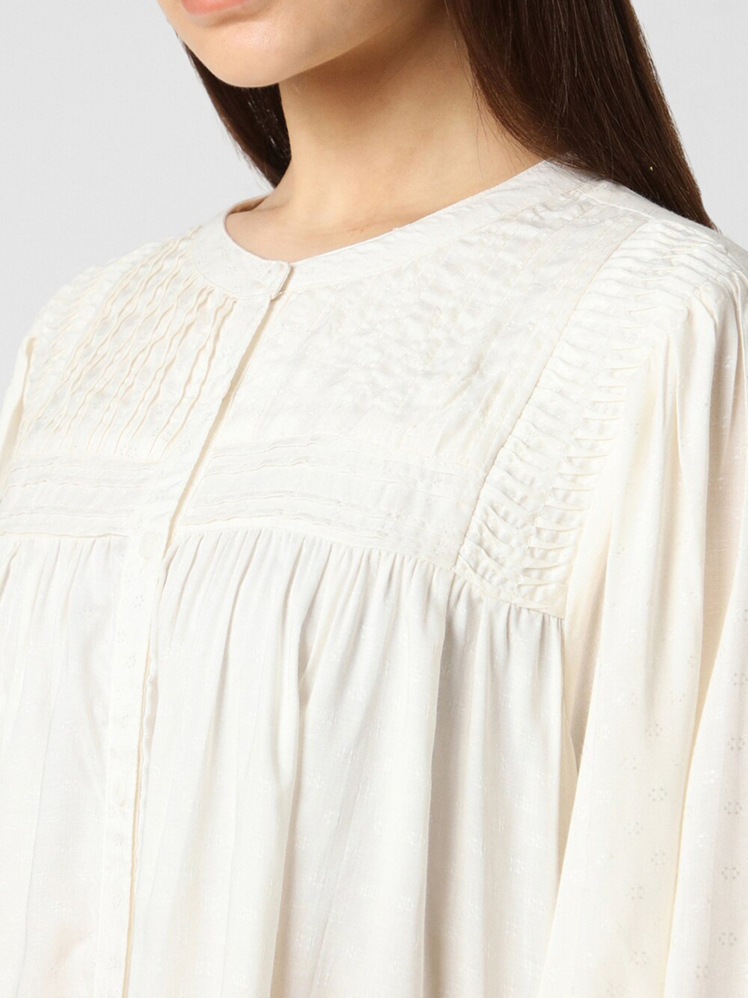 Van Heusen Cream Regular Fit Top