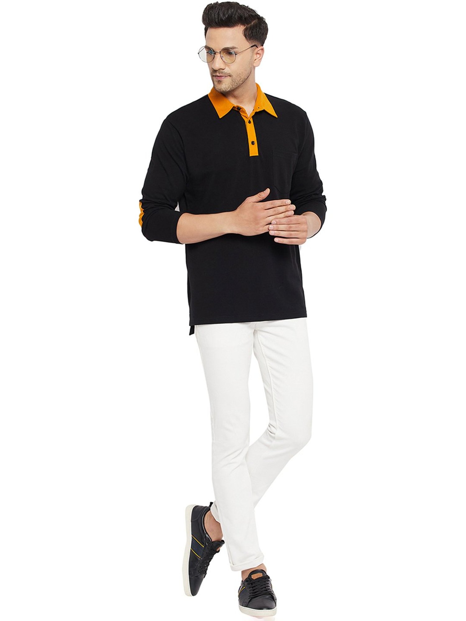 Hypernation Black Polo T-Shirt