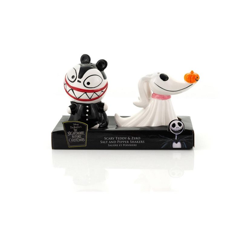 Seven20 Nightmare Before Christmas Scary Teddy & Zero Ceramic Salt & Pepper Shakers