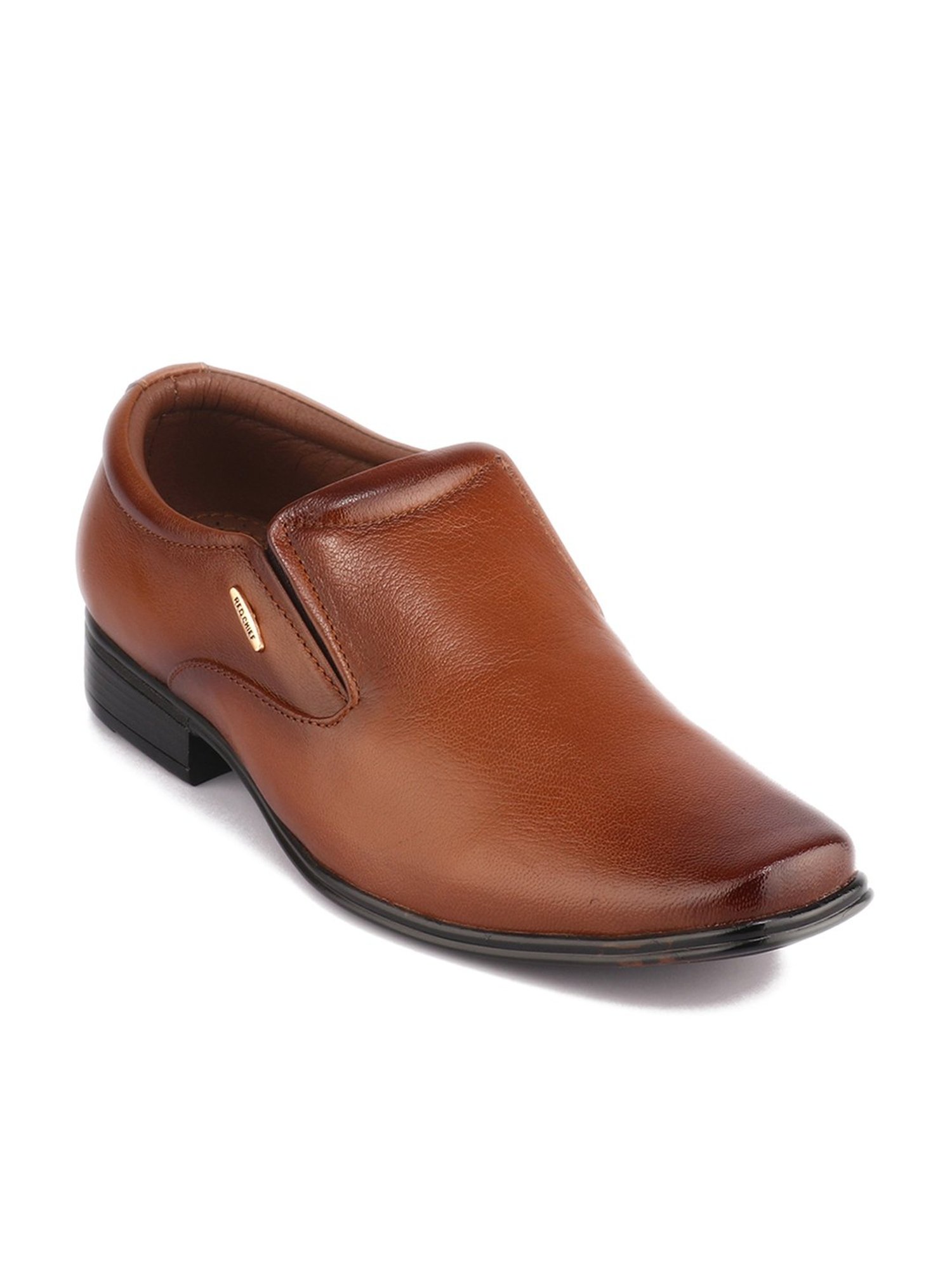 Red Chief Men's Tan Formal Slip-Ons