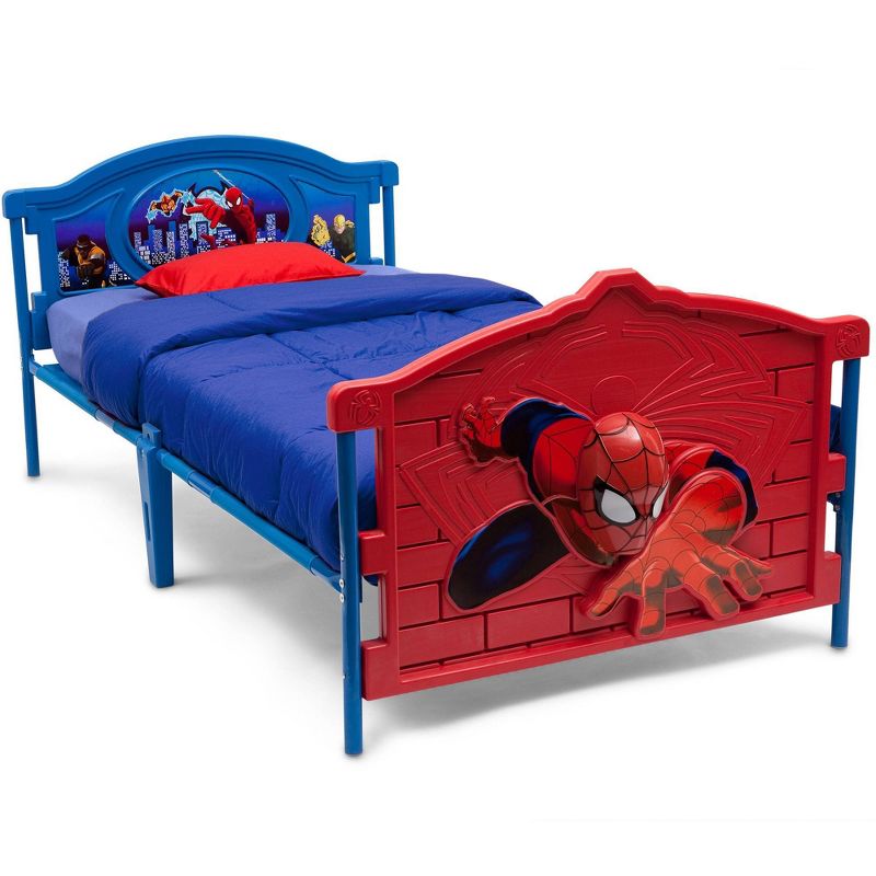 Twin Marvel Spider-Man Plastic 3D Bed - Delta Children