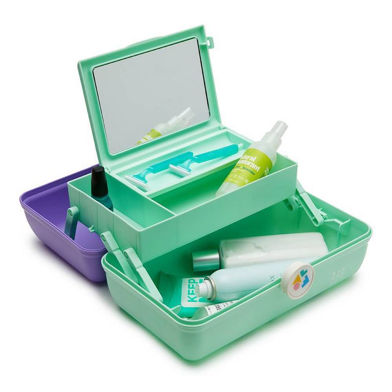 Caboodles On the Go Girl Makeup Bag - Lilac Over Mint