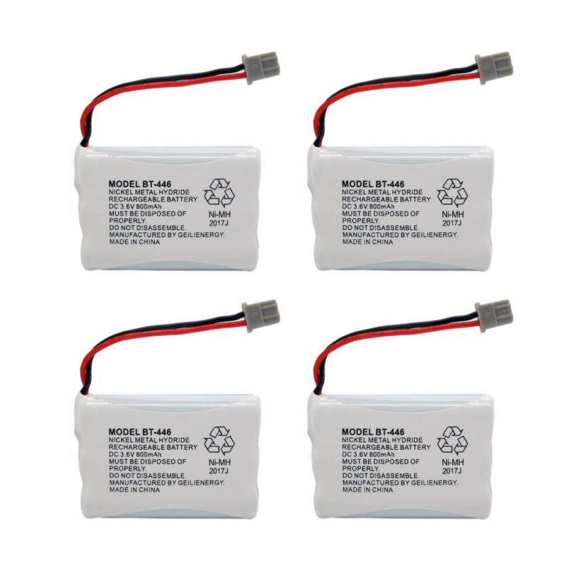 GEILIENERGY BT446 BT-446 BBTY0503001 BT-1004 BT-1005 GE-TL26402 BT-504 CPH-488B 3.6V 800mAh Rechargeable BatteryCompatible with Uniden Cordless Phone(Pack of 2)