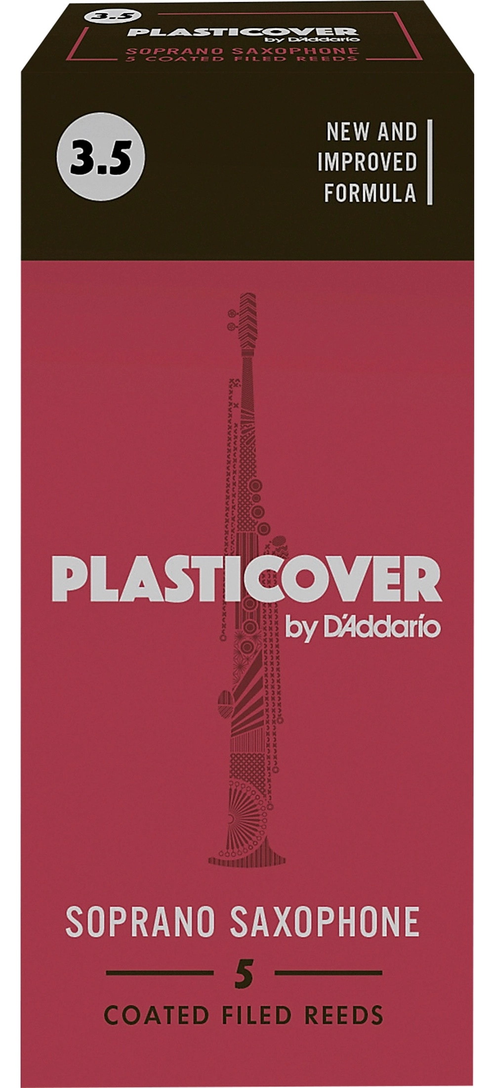 Rico Plasticover Soprano Saxophone Reeds Strength 3.5 Box of 5