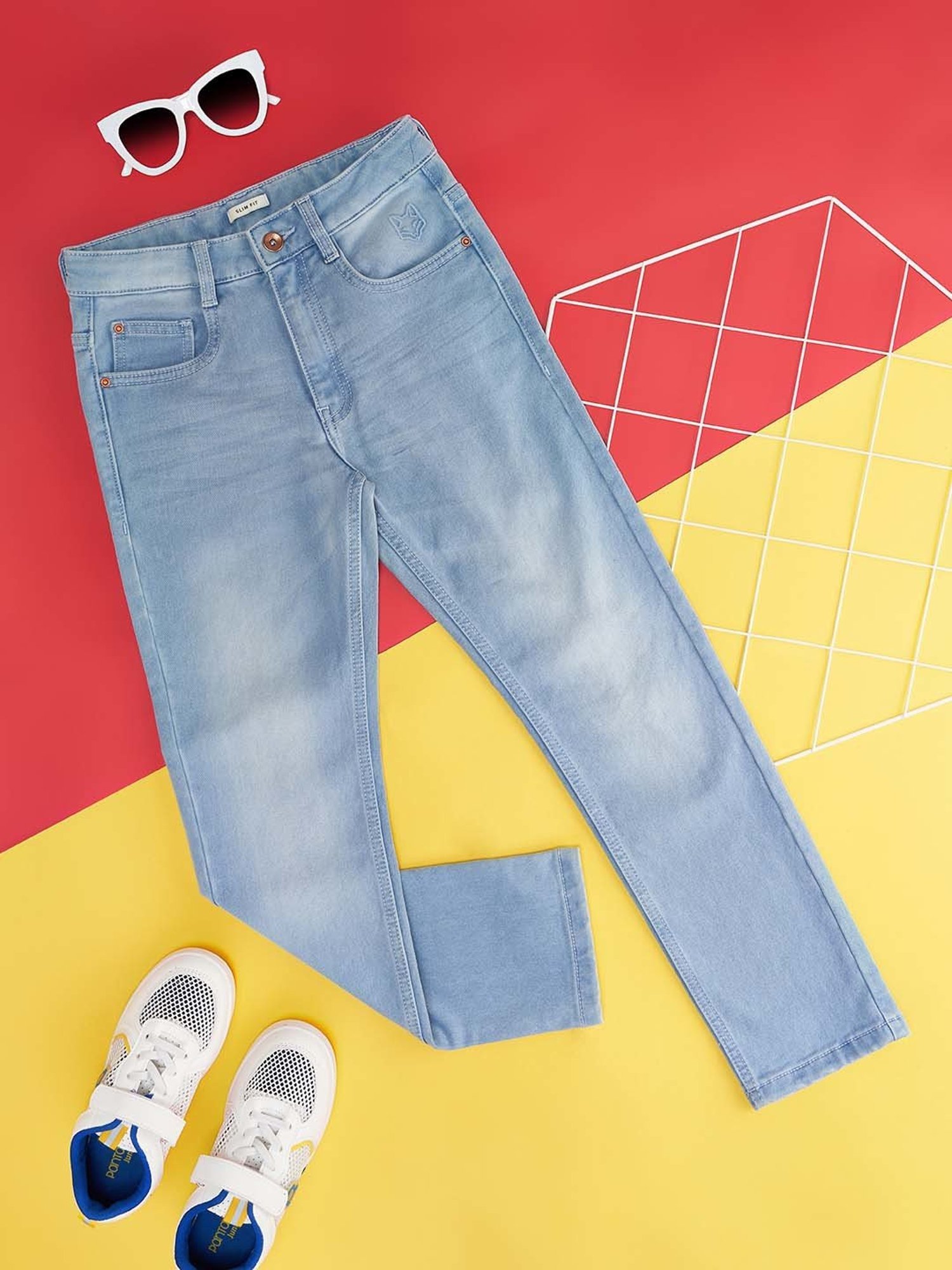 Pantaloons Junior Blue Slim Fit Jeans