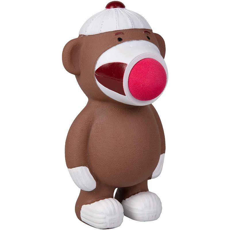 Hog Wild Sock Monkey Popper Toy, Shoots Foam Balls!