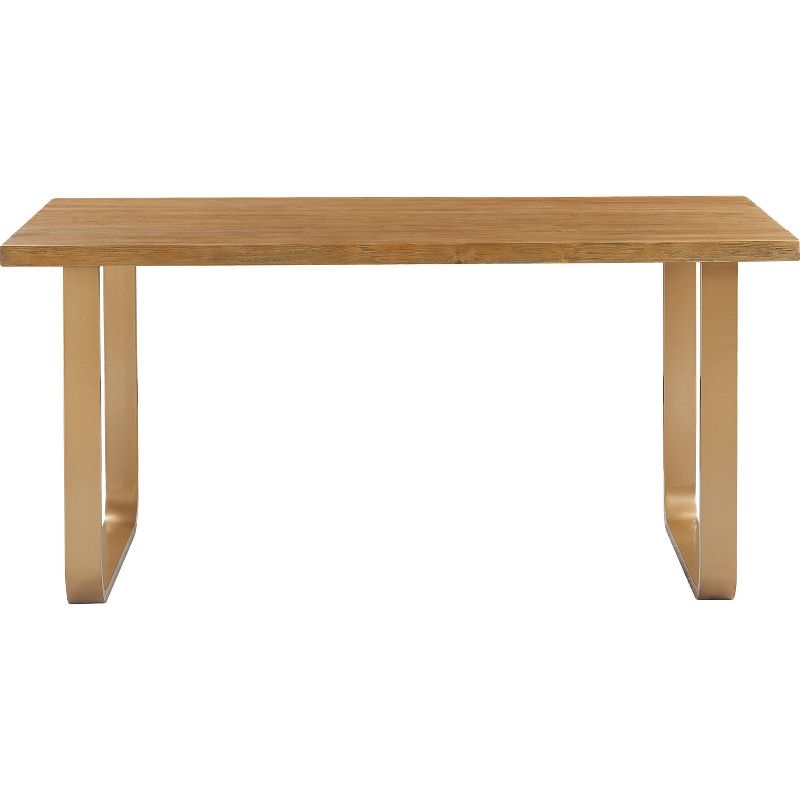 Gerard Dining Table Sonoma Oak and Gold - Finch