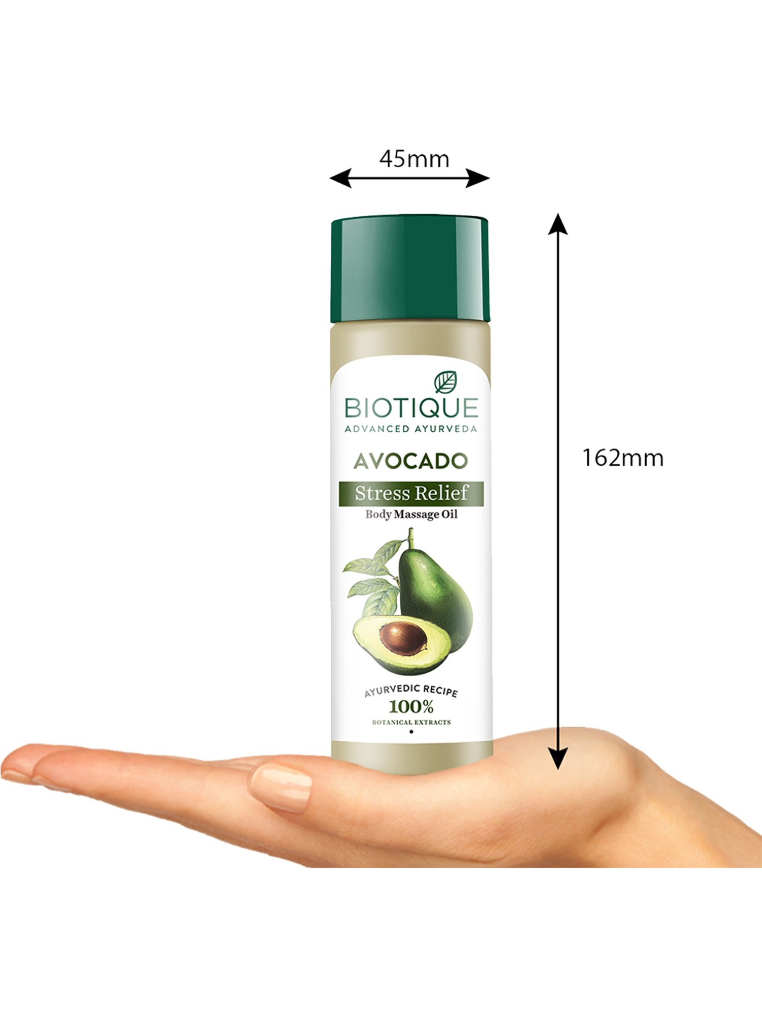 Biotique Avocado Stress Relief Body Massage Oil - 200 gm