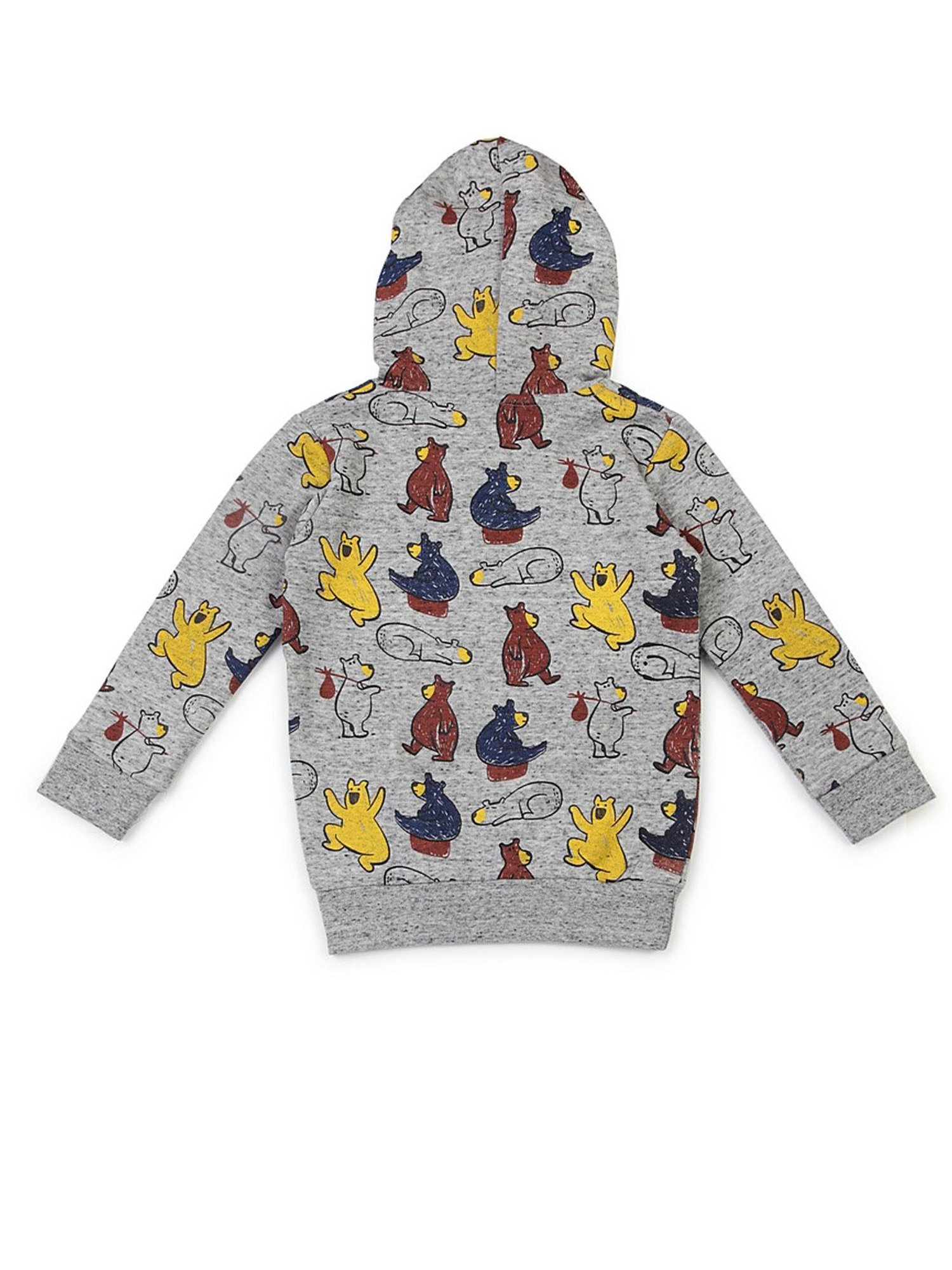 Lazy Shark Kids Grey Printed  Hoodie