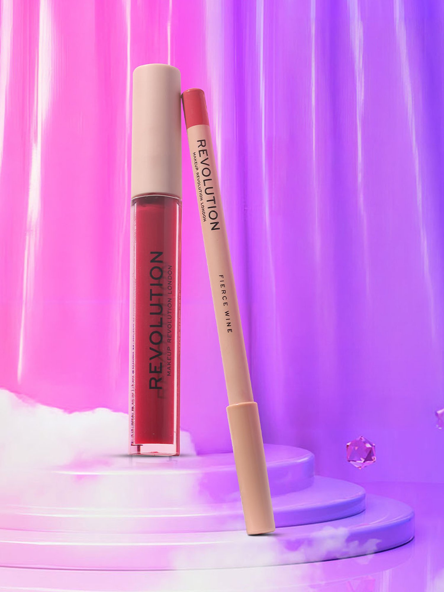 Makeup Revolution Lip Contour Kit Fierce Wine