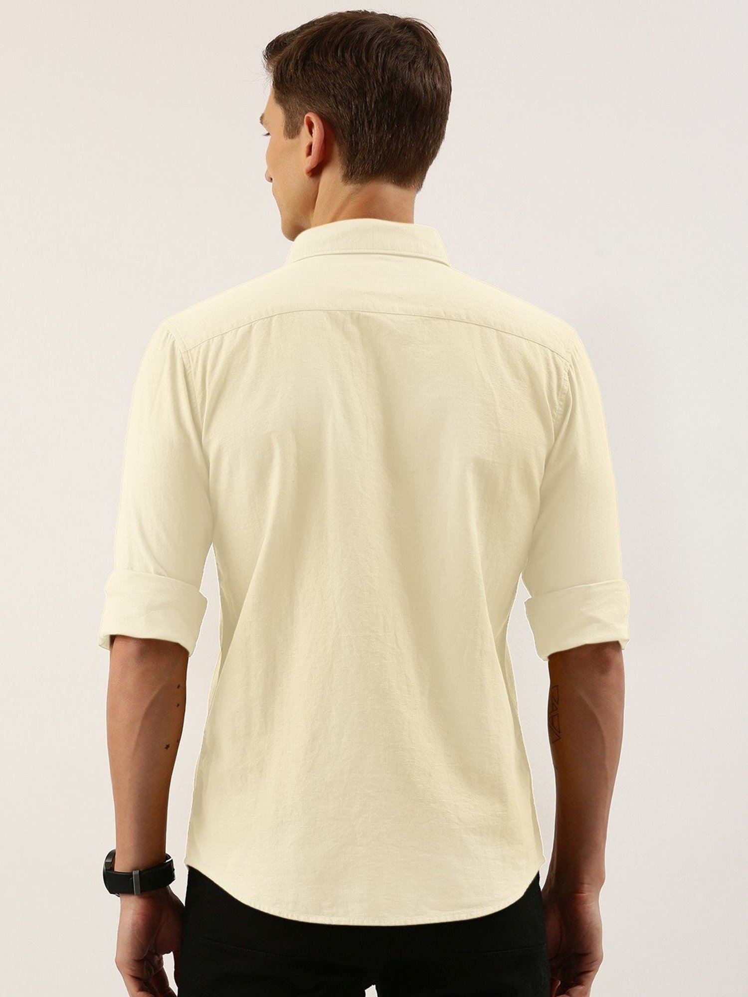 IVOC Lemon Yellow Slim Fit Shirt