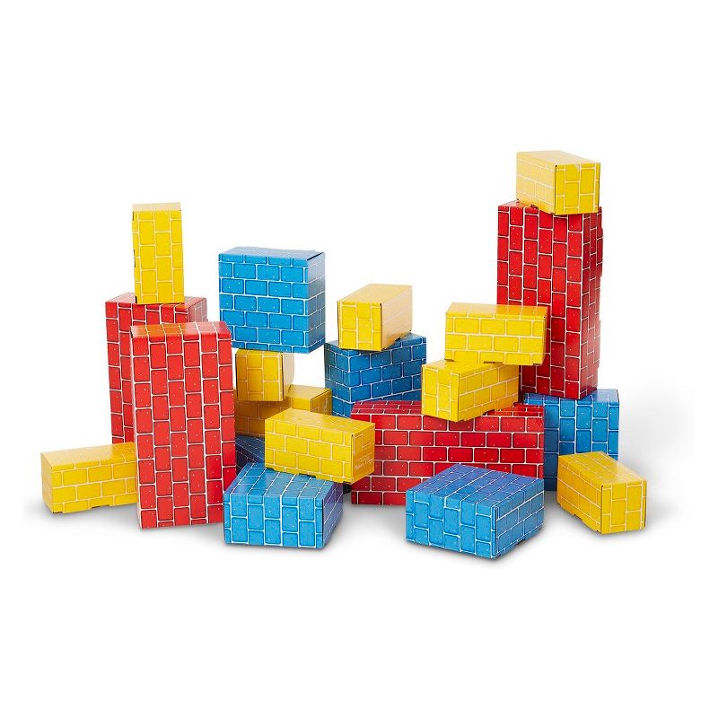 Childcraft Corrugated Building Blocks, Various Sizes, Primary Colors, set of 84