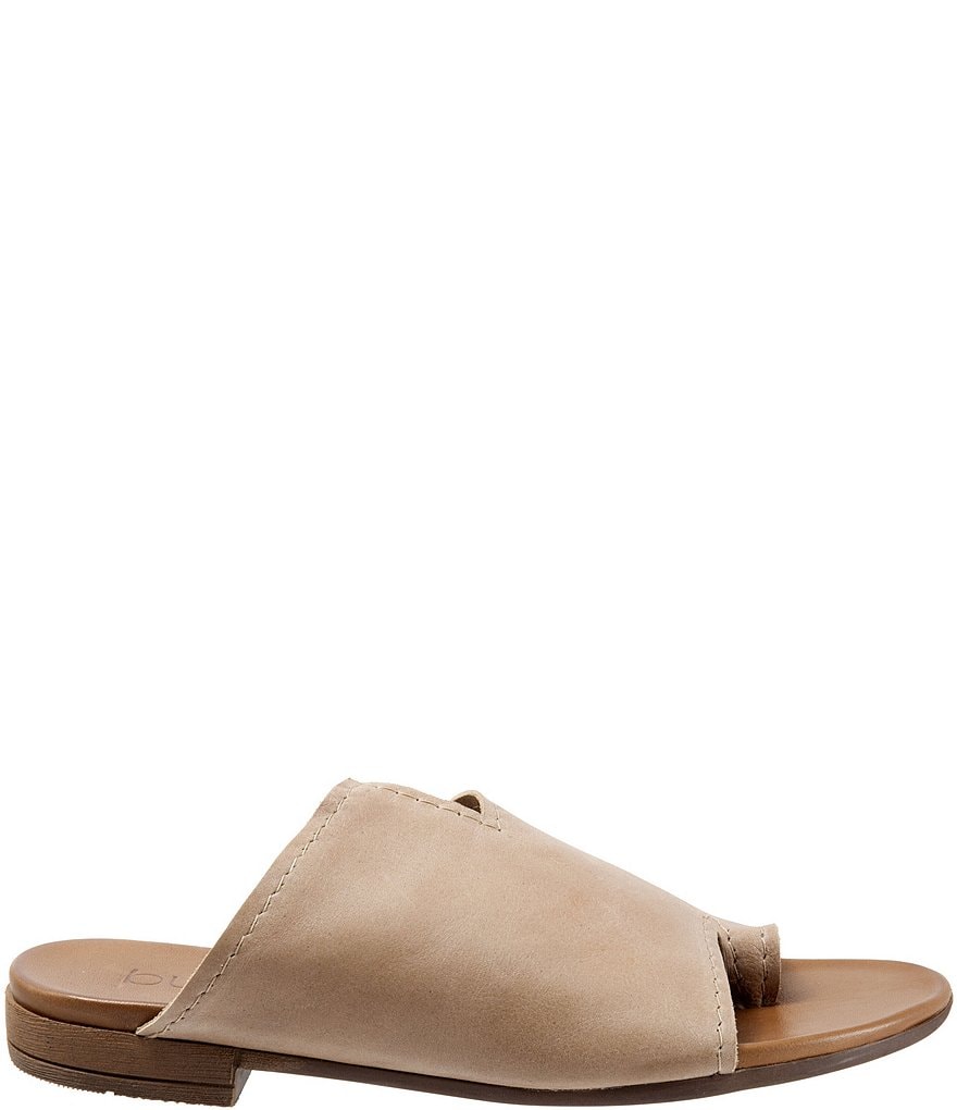 Bueno Tulla Toe Post Leather Slide Sandals