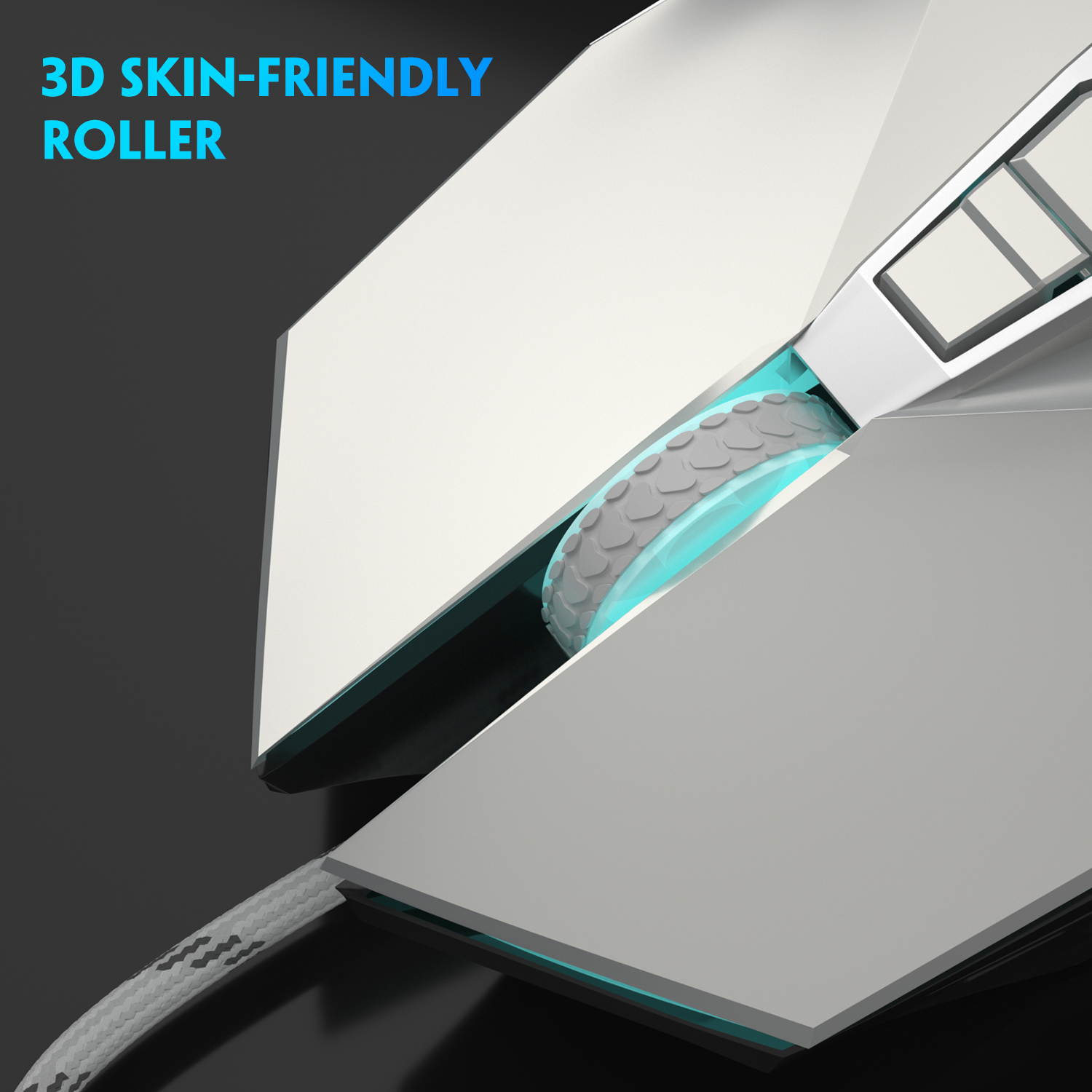 MageGee G10 Gaming Mouse Wired, 7 Colors Breathing LED Backlit Gaming Mouse, 6 Adjustable DPI (up to 3200 DPI), Ergonomic Optical Computer Mouse with 7 Buttons for Windows PC Gamers(Silver)