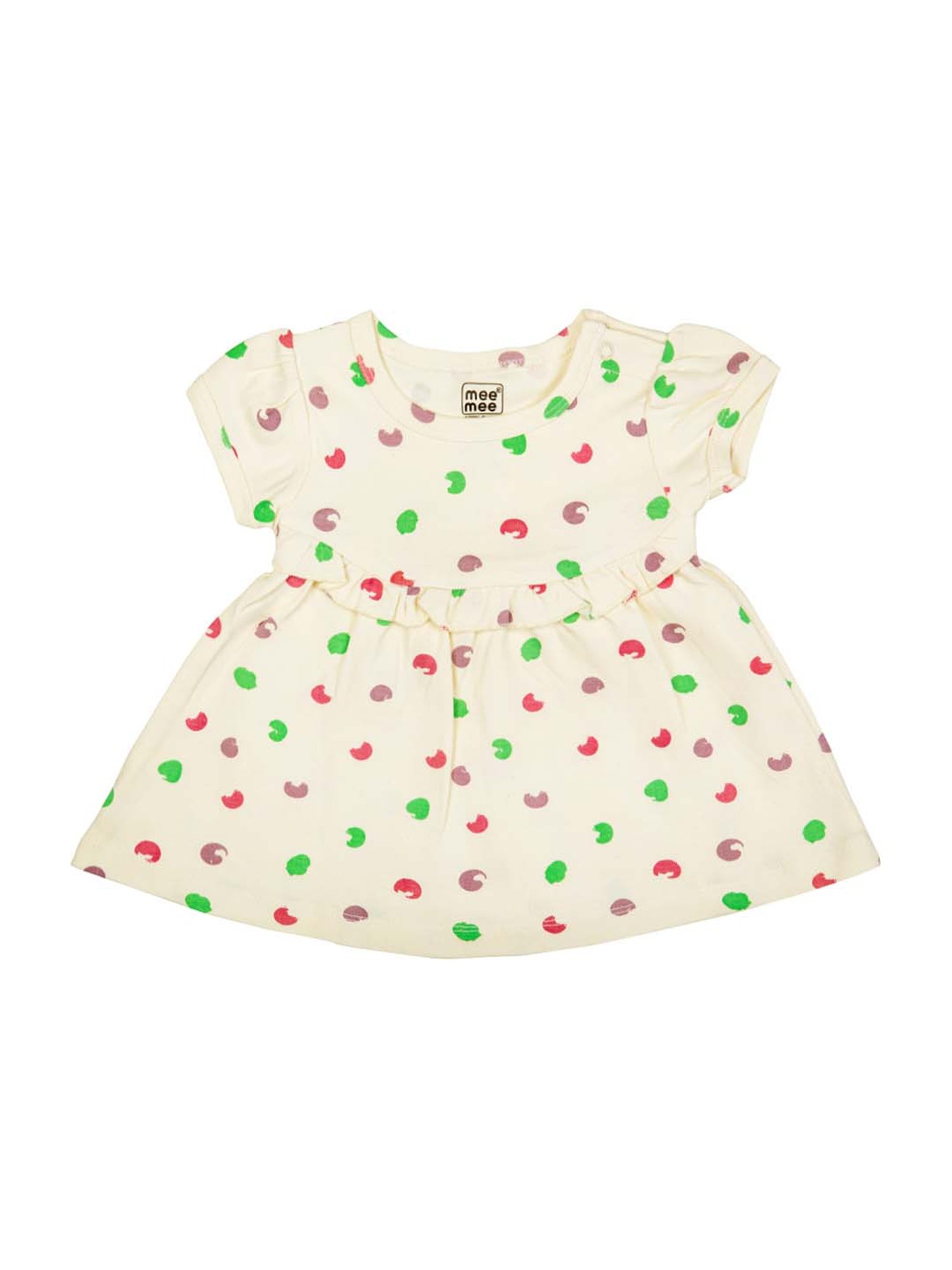 Mee Mee Kids Multicolor Cotton Printed Dresses - Pack of 2