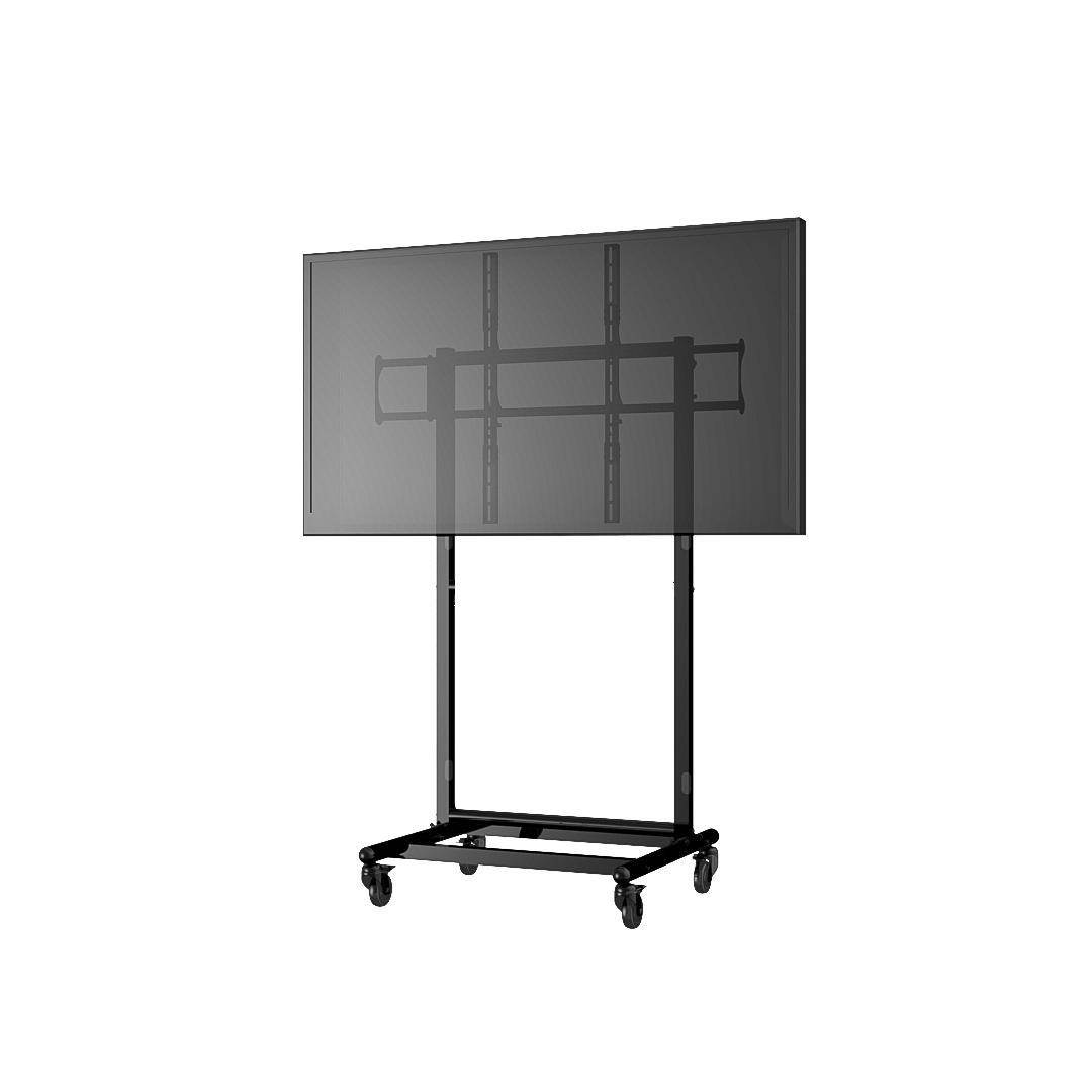 Cotytech Adjustable Ergonomic Mobile TV Cart For 56 inch - 70 inch With 2 Shelves