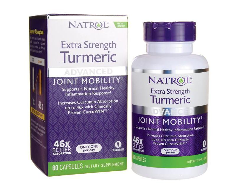 Natrol Herbal Supplements Turmeric Extra Strength Capsule 60ct.