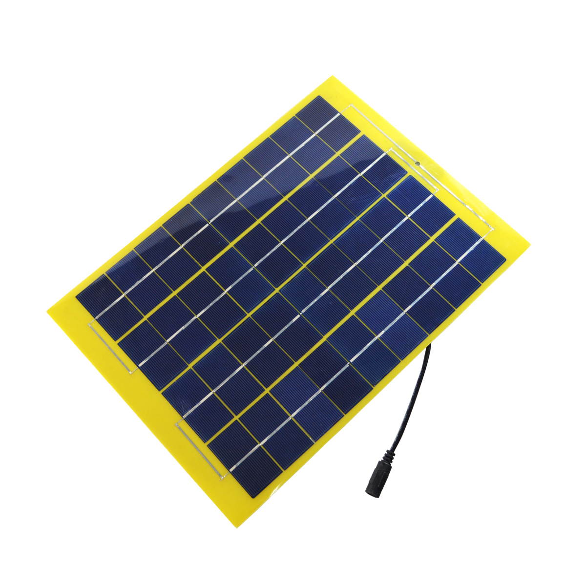 10W 18V 550mAh Solar Panel Charger For 12V Battery with DC Output Crocodile Clip