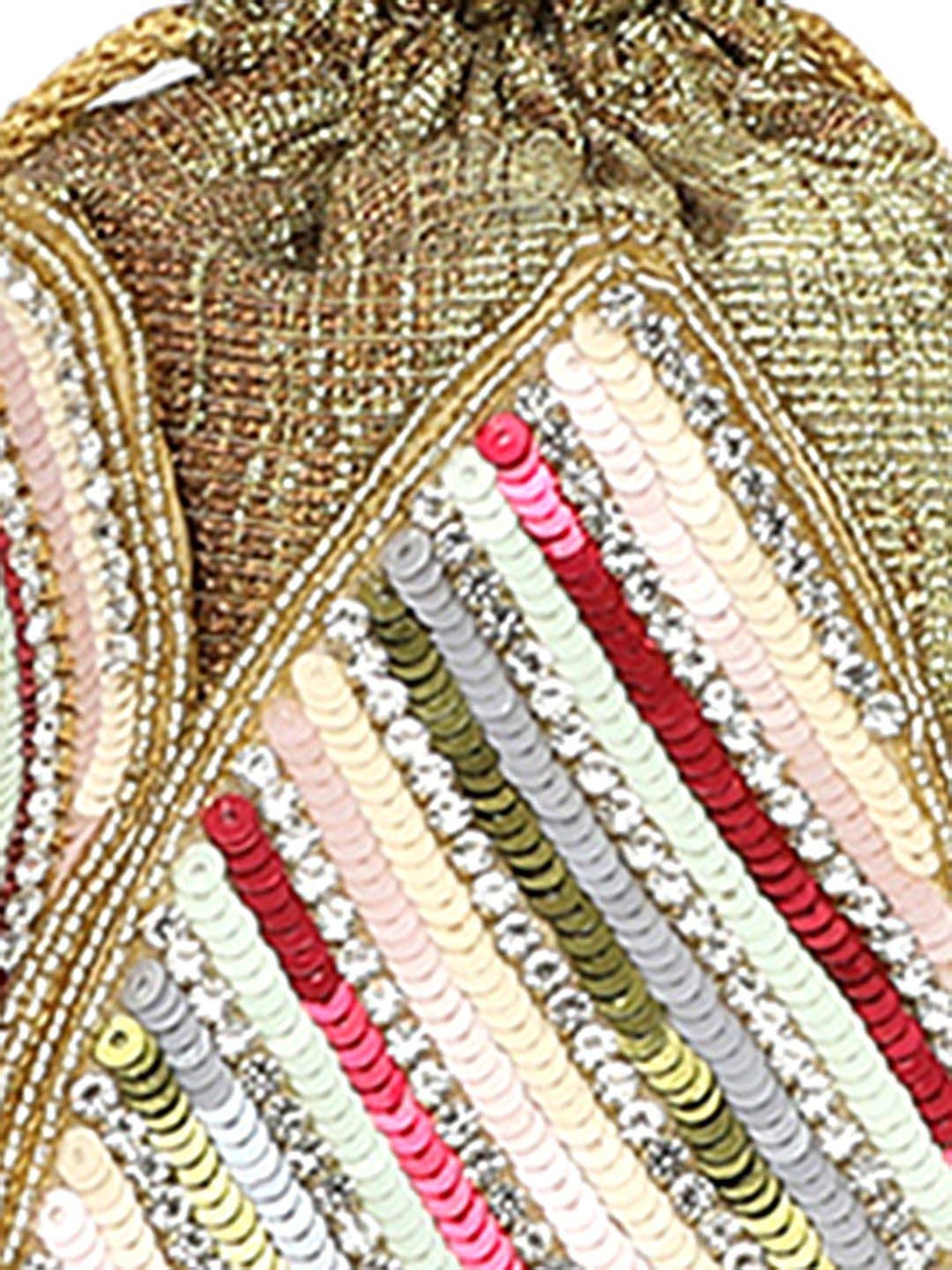 NR by Nidhi Rathi Multicolor Fabric Potli