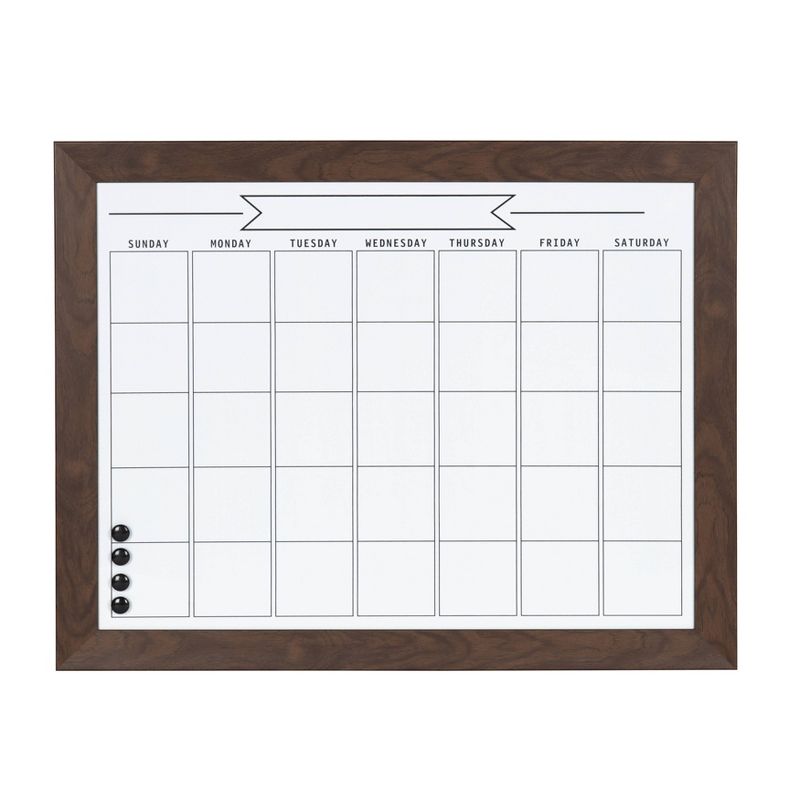 U Brands 3pc Cork Board Organization Center Abstract Terracotta/Black Frame