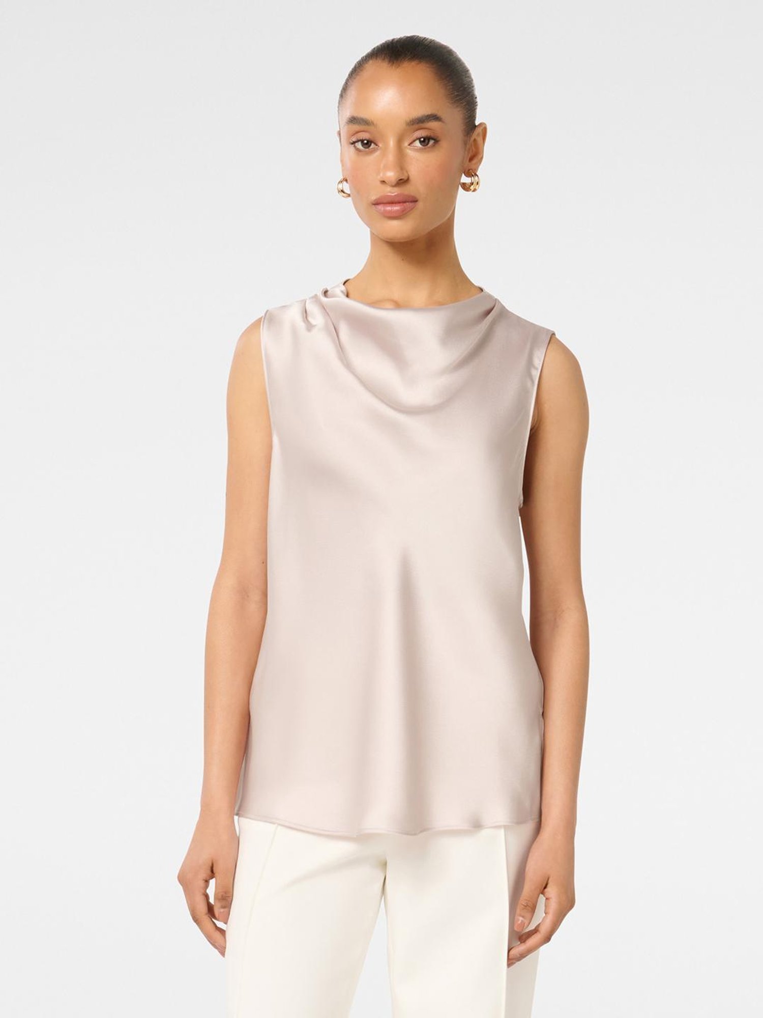 Forever New Sallie Petite Satin Cowl tank Top