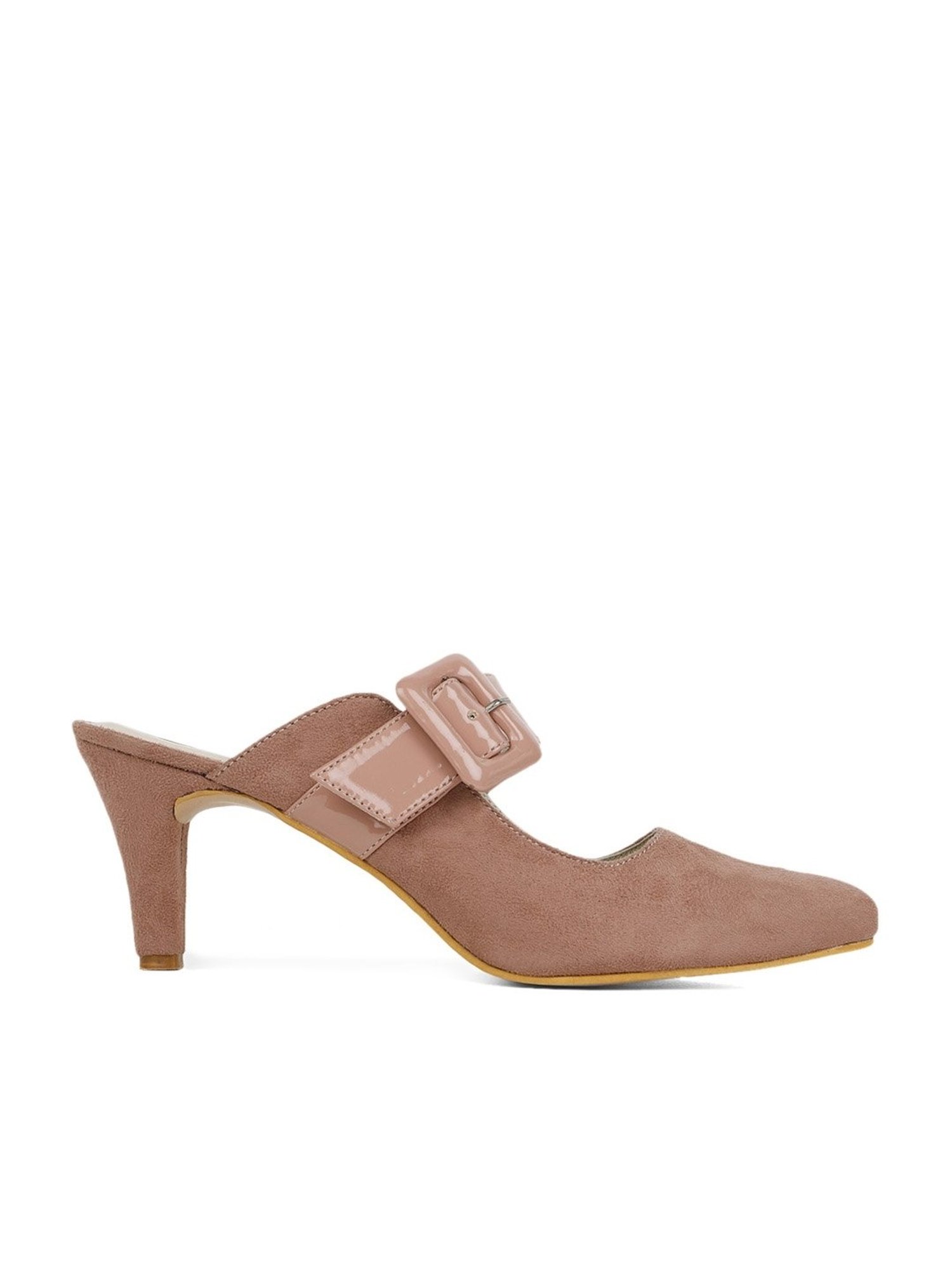 Elle Women's Peach Mule Shoes