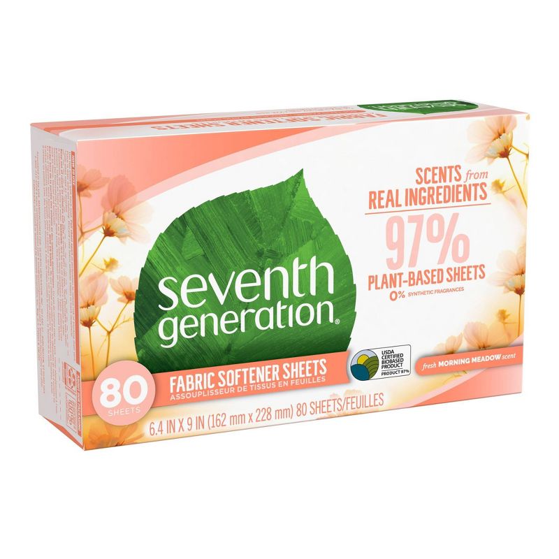 Seventh Generation Fabric Sheets - Morning Meadow - 80ct