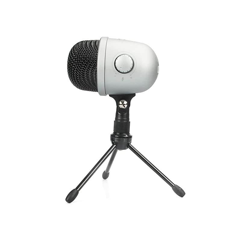 Basics Desktop Mini Condenser Mic Microphone - Silver