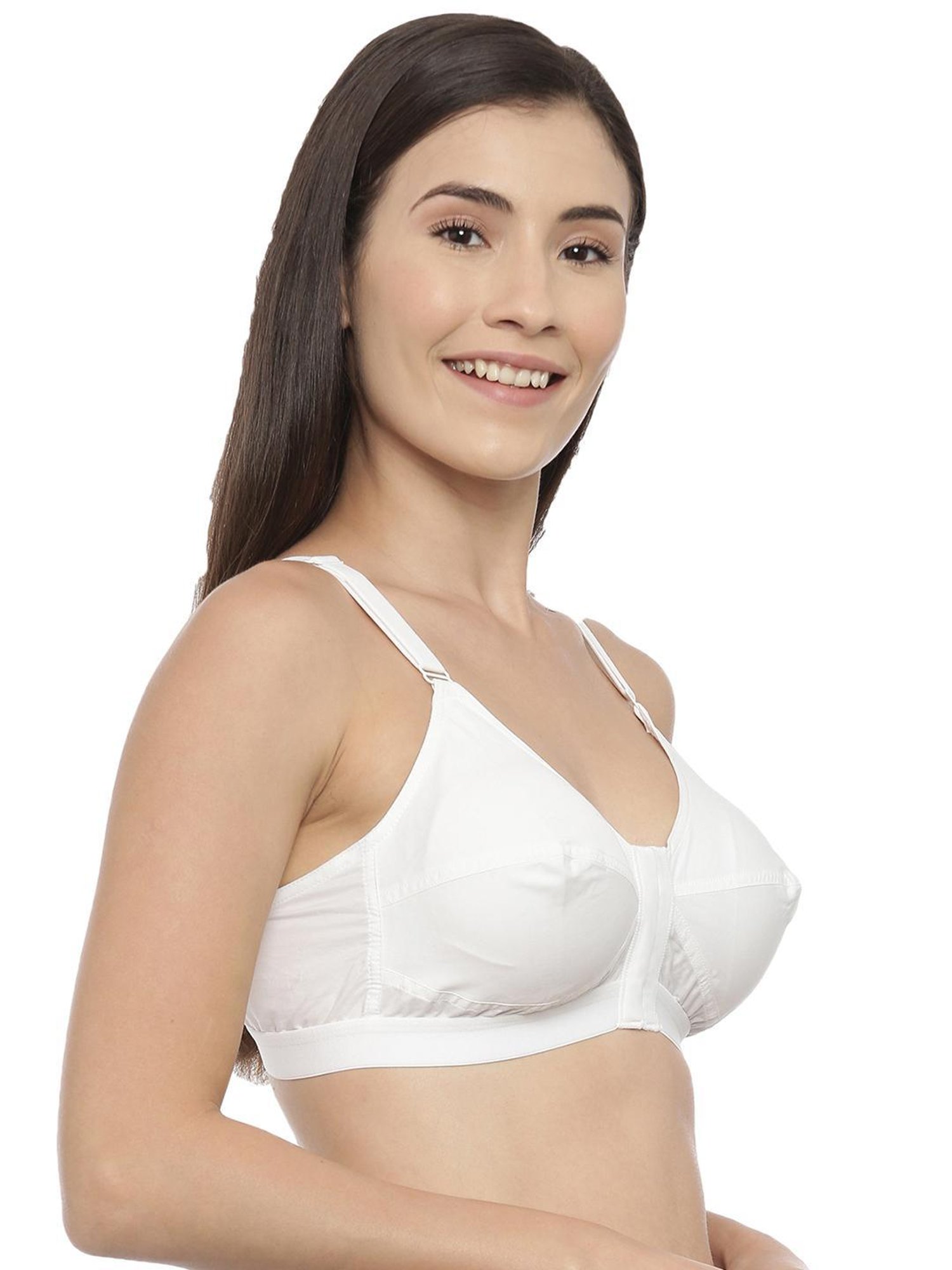 BLOSSOM White Full Coverage Front Open Bra
