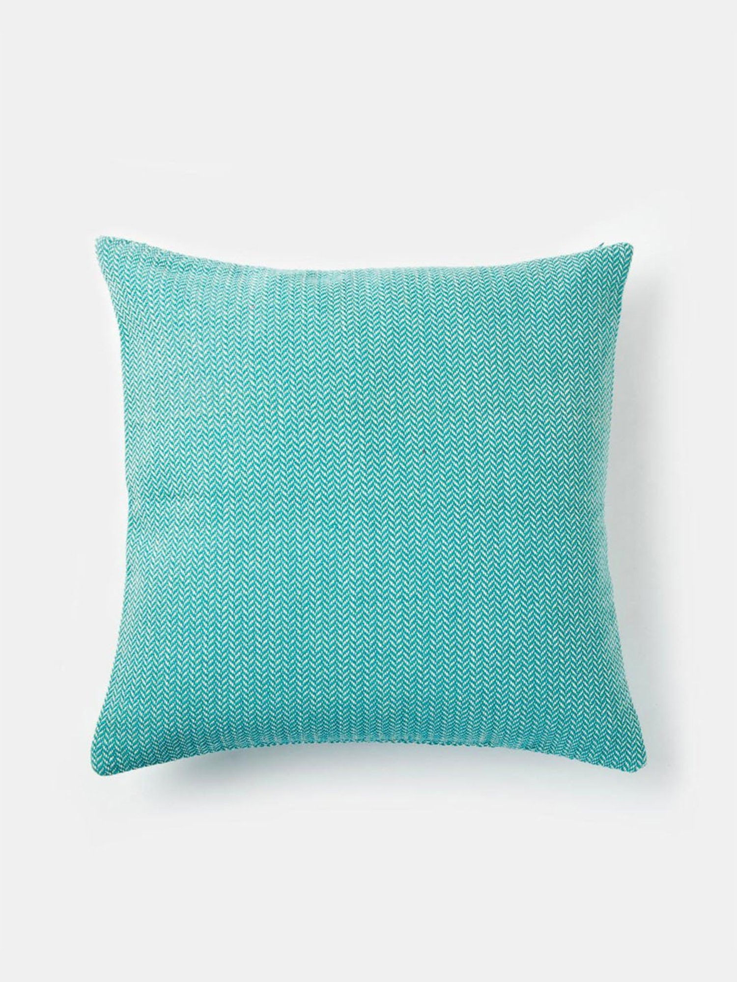 Fabindia Aqua Cotton 72 TC 400 GSM Magnolia Cushion Cover
