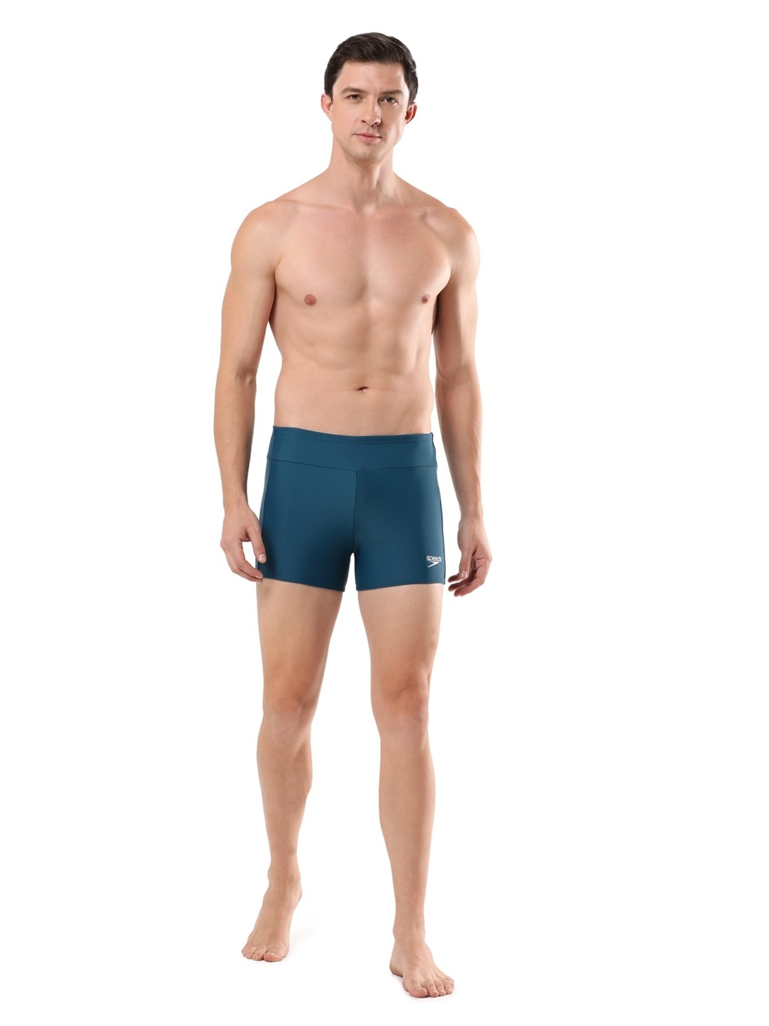 Speedo Darkteal Regular Fit Self Pattern Swimwears