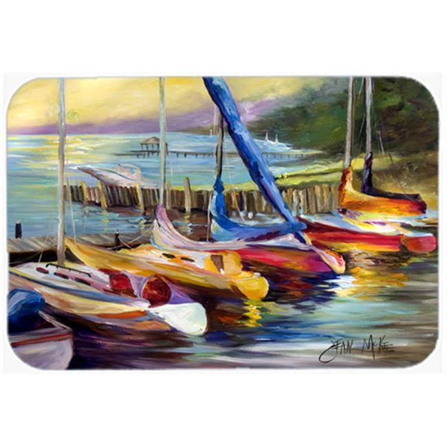 Sailboats at sunset Mouse Pad, Hot Pad or Trivet JMK1036MP