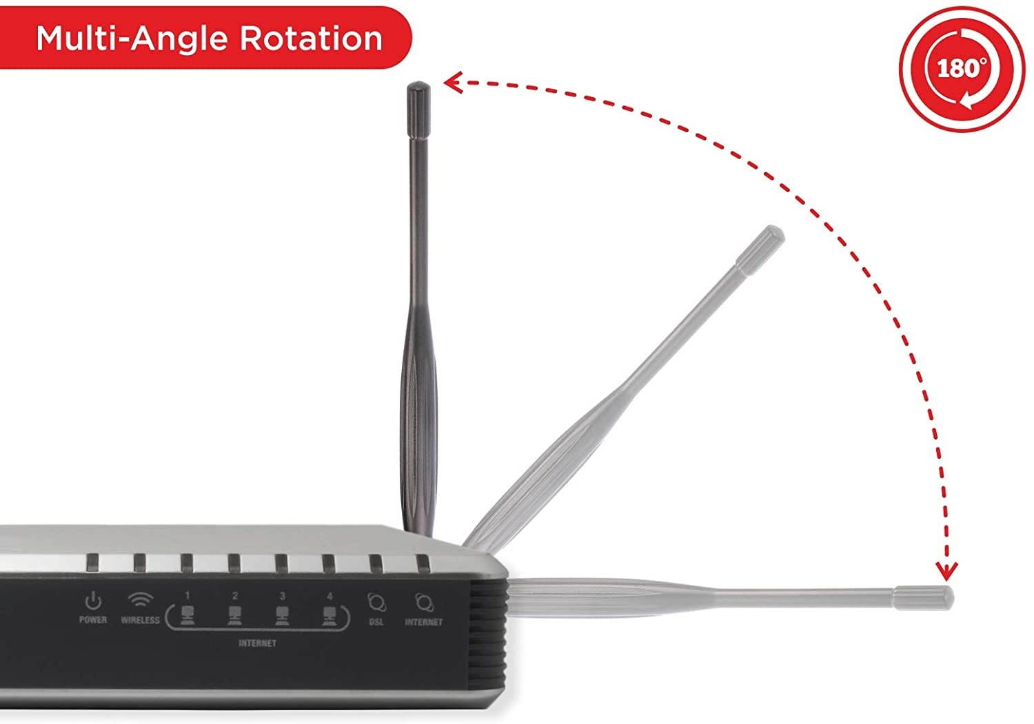 2X WiFi Antenna 9dbi 2.4ghz 5ghz 5.8ghz Dual Band rp SMA Universal Connector for Router pc Desktop USB Adapter pcie Cards IP Camera Drone and ps4 Build Wireless Range Extender