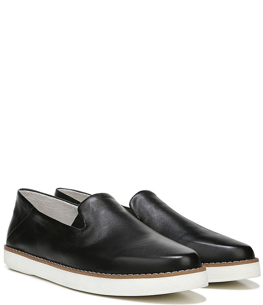 Franco Sarto Iconic Leather Slip-On Platform Sneakers