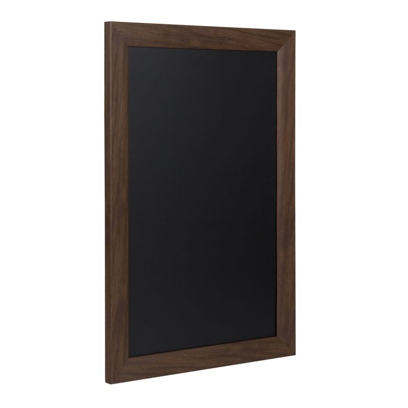 27" x 18" Beatrice Framed Magnetic Chalkboard Walnut Brown - DesignOvation